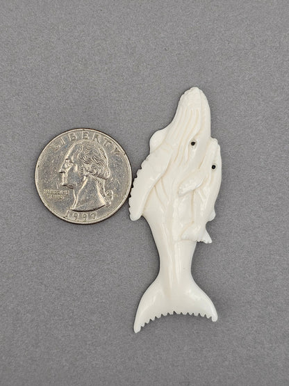 Whale Bone Carving Cabochon
