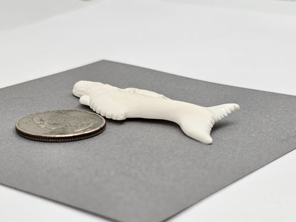 Whale Bone Carving Cabochon