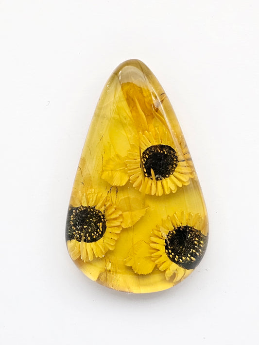 Amber authentic intaglio cabochon large