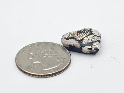 Snake agate heart cabochon