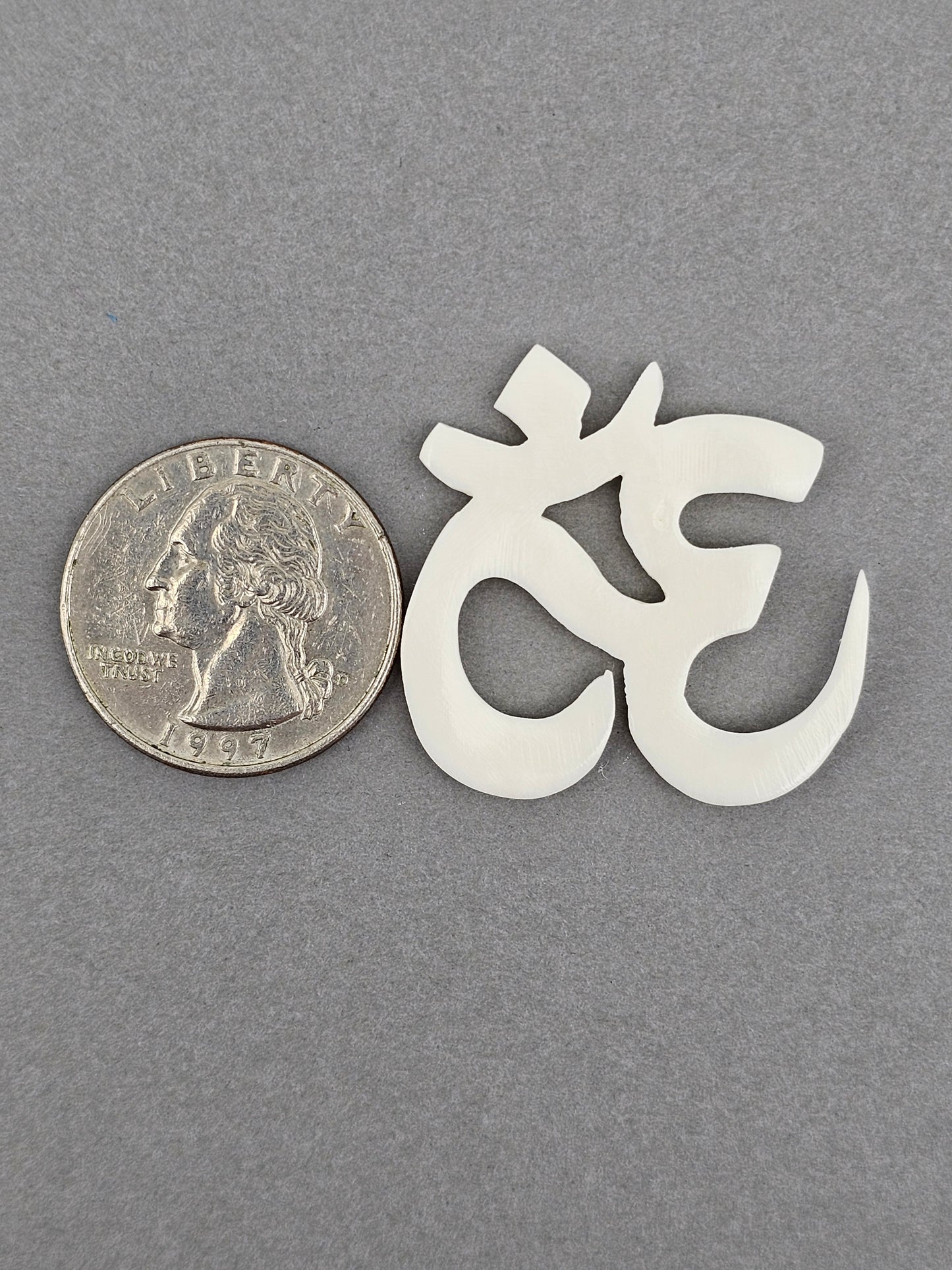 Om Symbol Bone Carving Cabochon