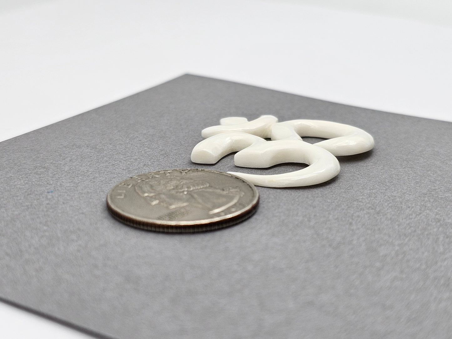 Om Symbol Bone Carving Cabochon