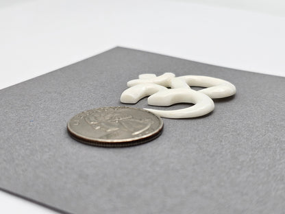 Om Symbol Bone Carving Cabochon