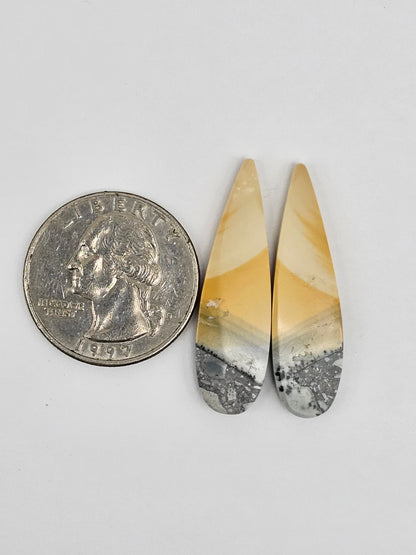 Maligano Jasper Cabochon Pair