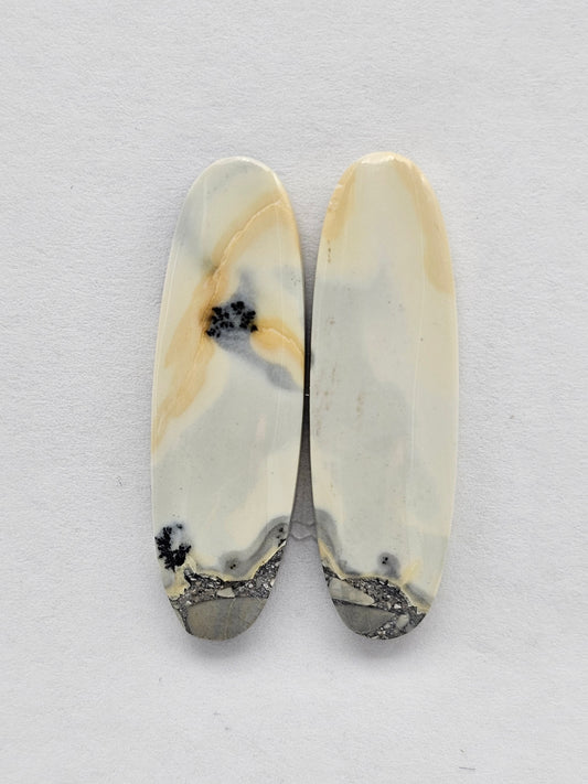 Maligano Jasper Cabochon Pair