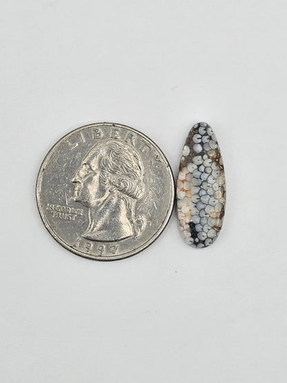 Snake agate cabochon large