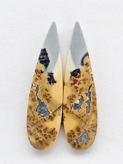Maligano Jasper Cabochon Pair