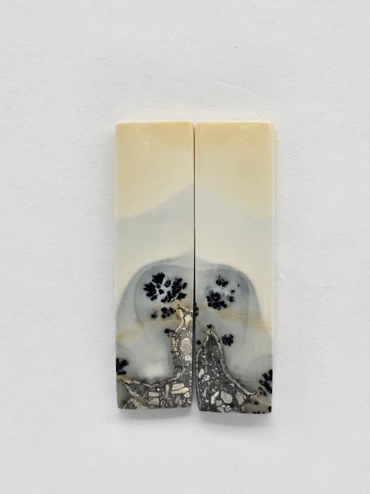 Maligano Jasper Cabochon Pair