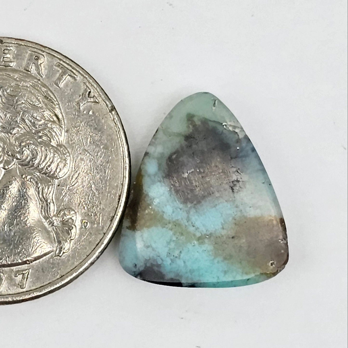 Blue Opal Petrified Wood Cabochon - High Quality