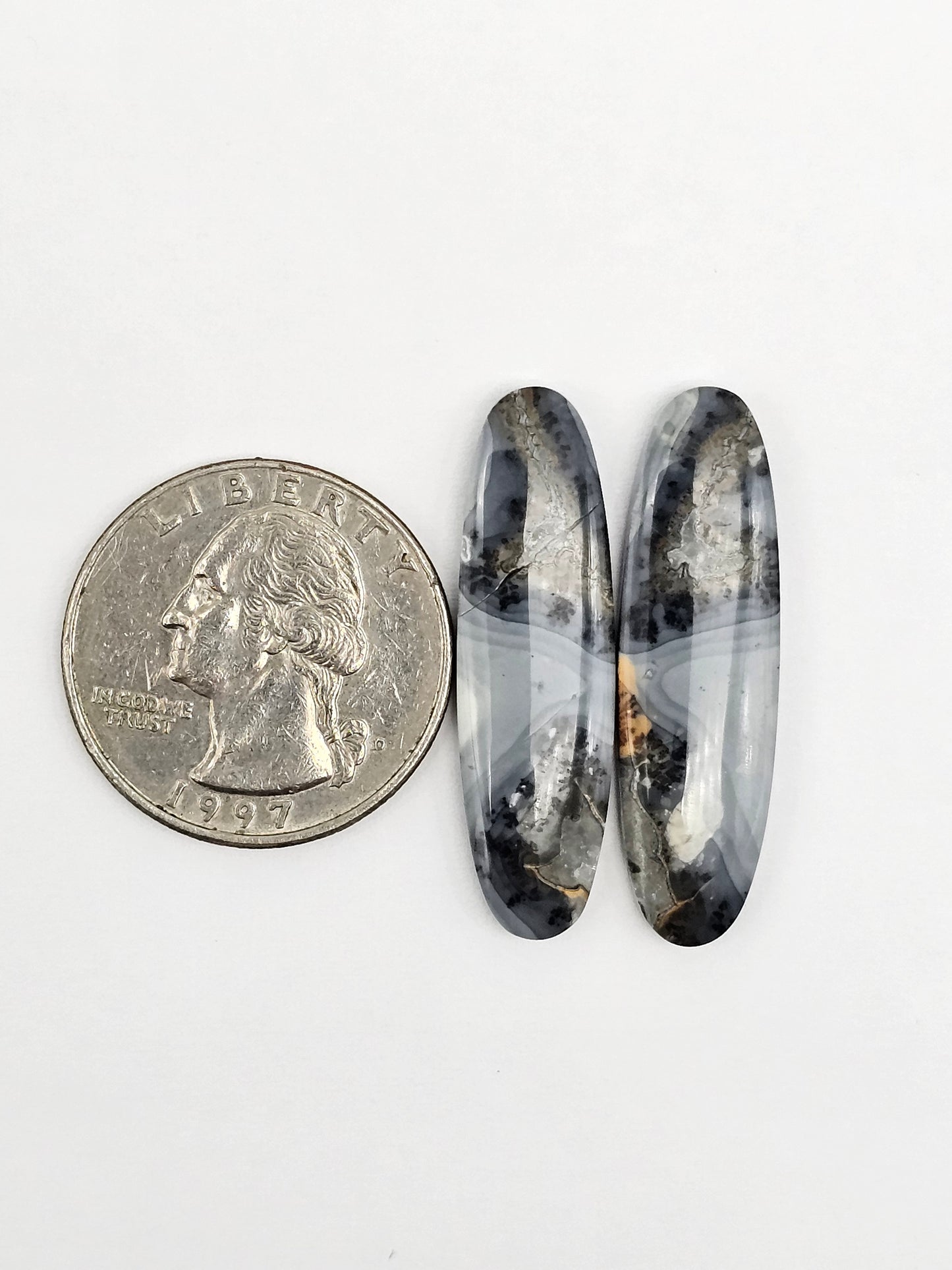 Maligano Jasper Cabochon Pair
