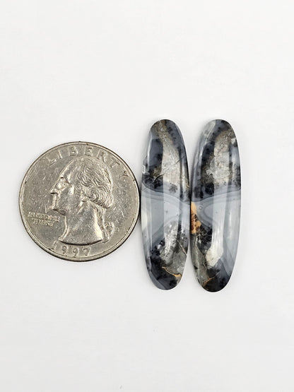 Maligano Jasper Cabochon Pair