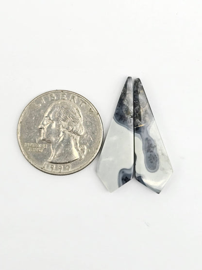 Maligano Jasper Cabochon Pair