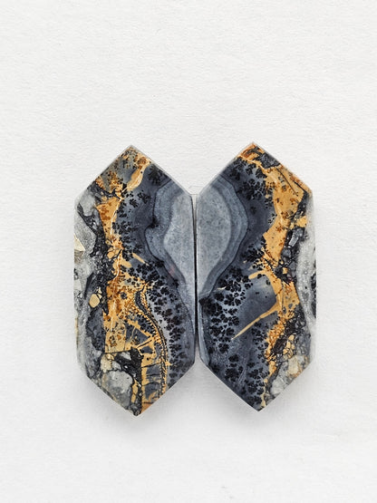 Maligano Jasper Cabochon Pair