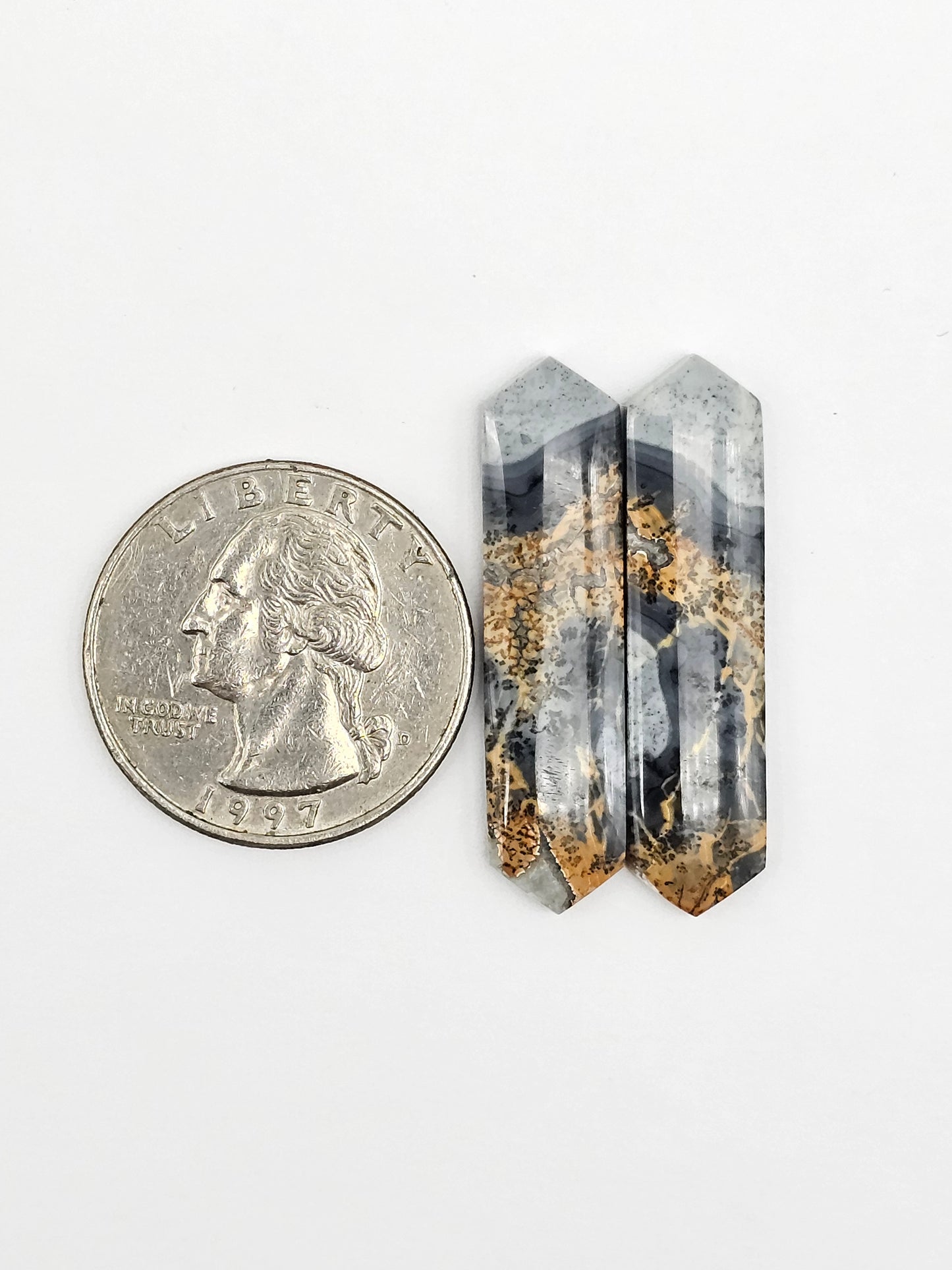 Maligano Jasper Cabochon Pair