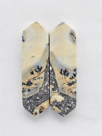 Maligano Jasper Cabochon Pair