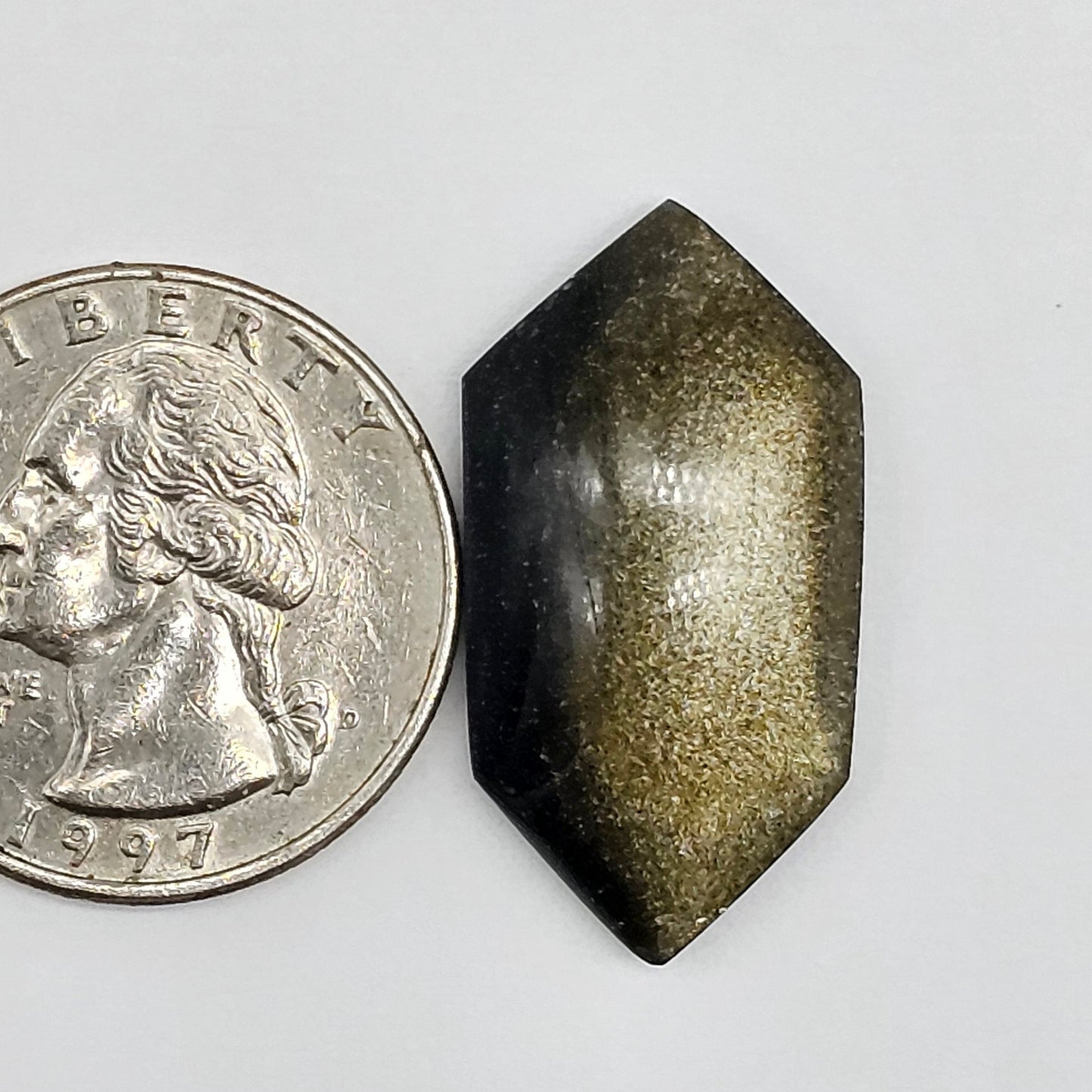 Golden Obsidian Long Diamond Cabochon
