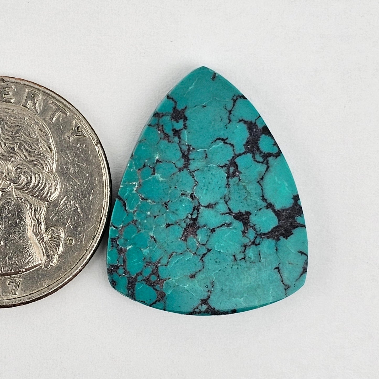 Cloud Mountain Turquoise Cabochon Large