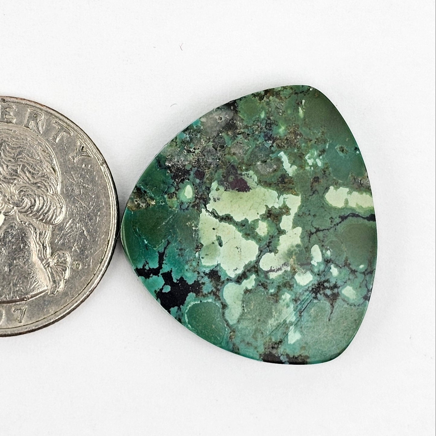 Cloud Mountain Turquoise Cabochon Large