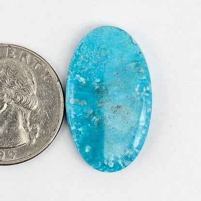 Cloud Mountain Turquoise Cabochon Large
