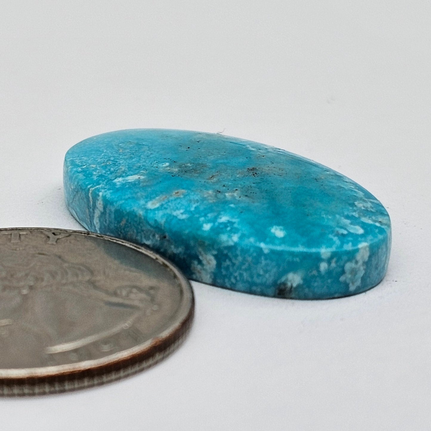 Cloud Mountain Turquoise Cabochon Large