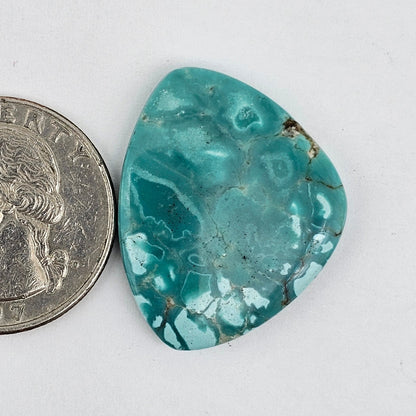 Cloud Mountain Turquoise Cabochon Large