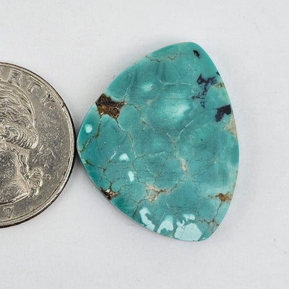Cloud Mountain Turquoise Cabochon Large