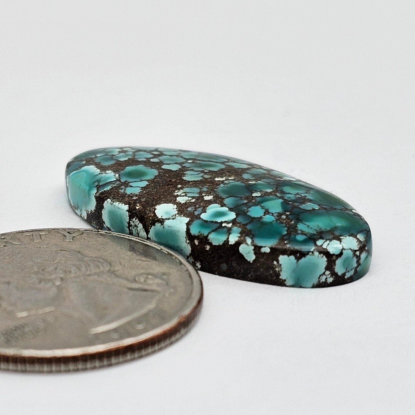 Cloud Mountain Turquoise Cabochon Large