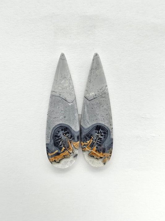 Maligano Jasper Cabochon Pair