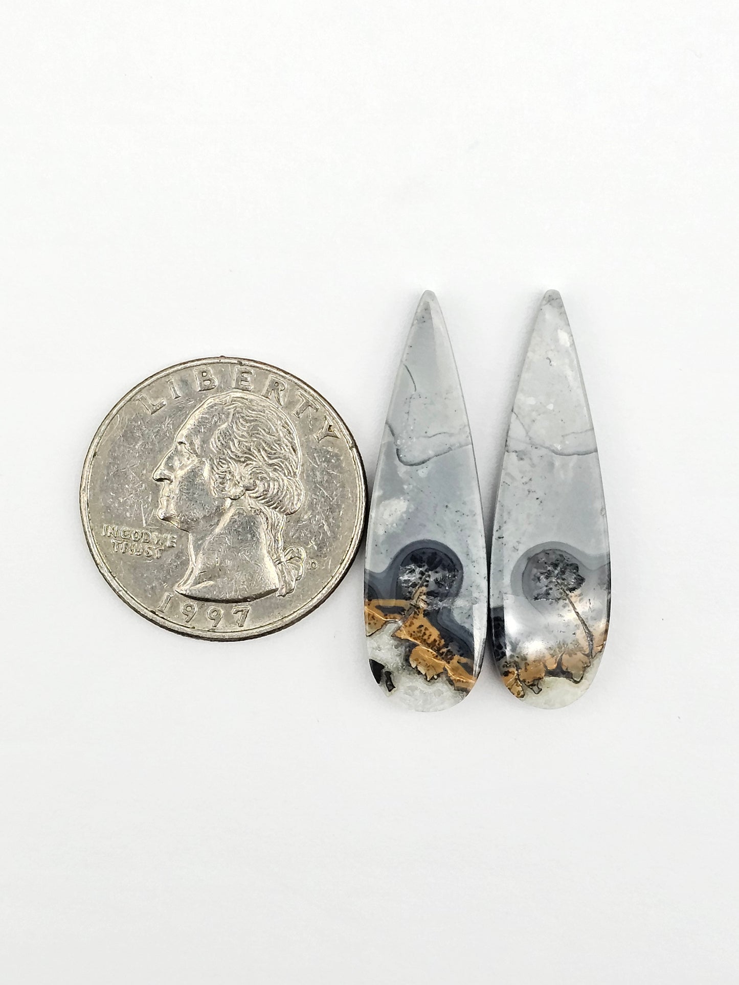 Maligano Jasper Cabochon Pair