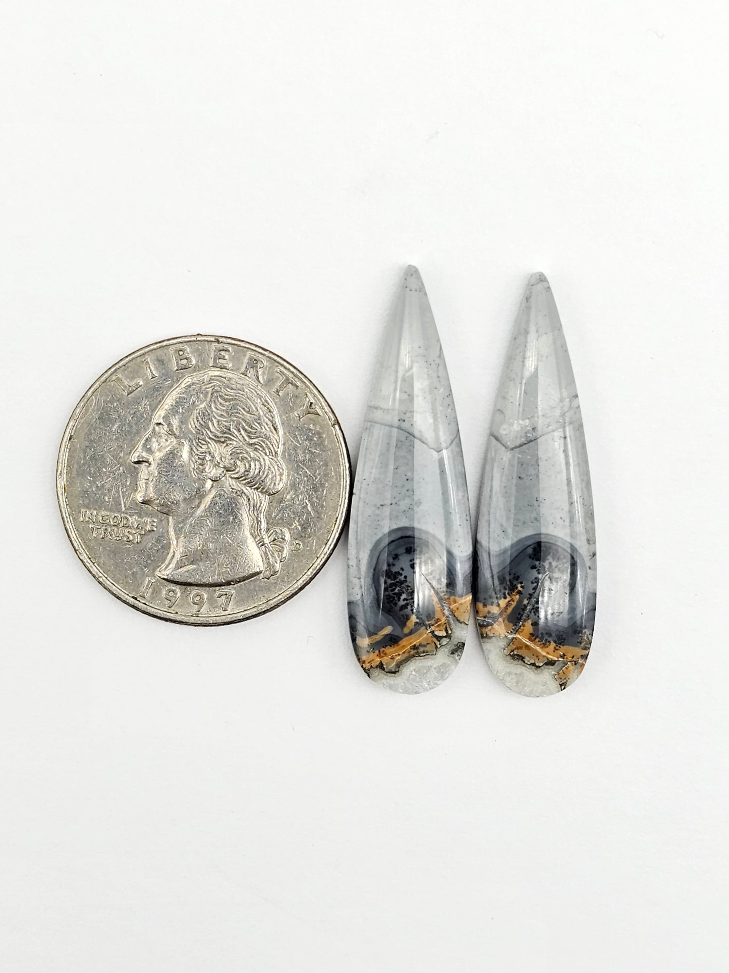 Maligano Jasper Cabochon Pair