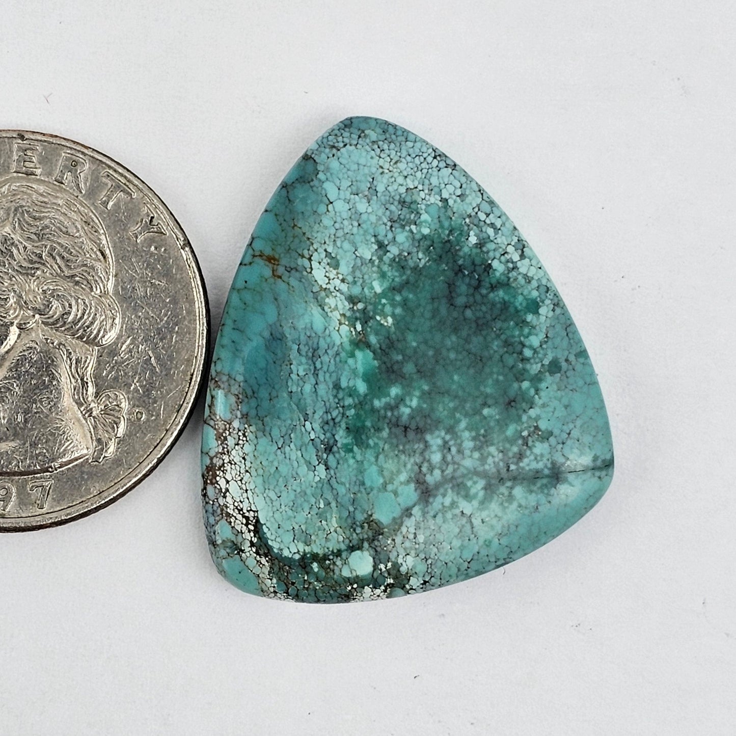 Cloud Mountain Turquoise Cabochon Large