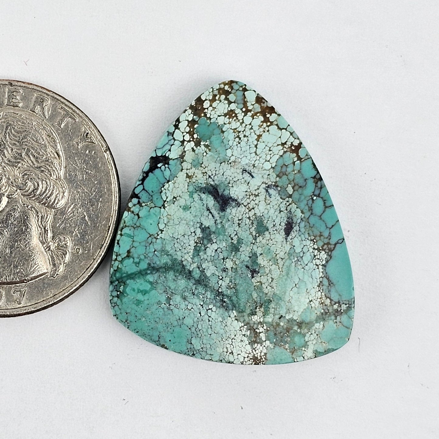 Cloud Mountain Turquoise Cabochon Large