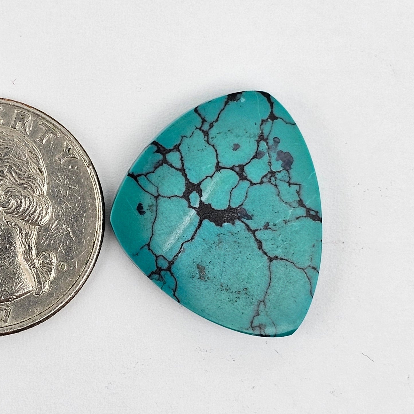 Cloud Mountain Turquoise Cabochon Large