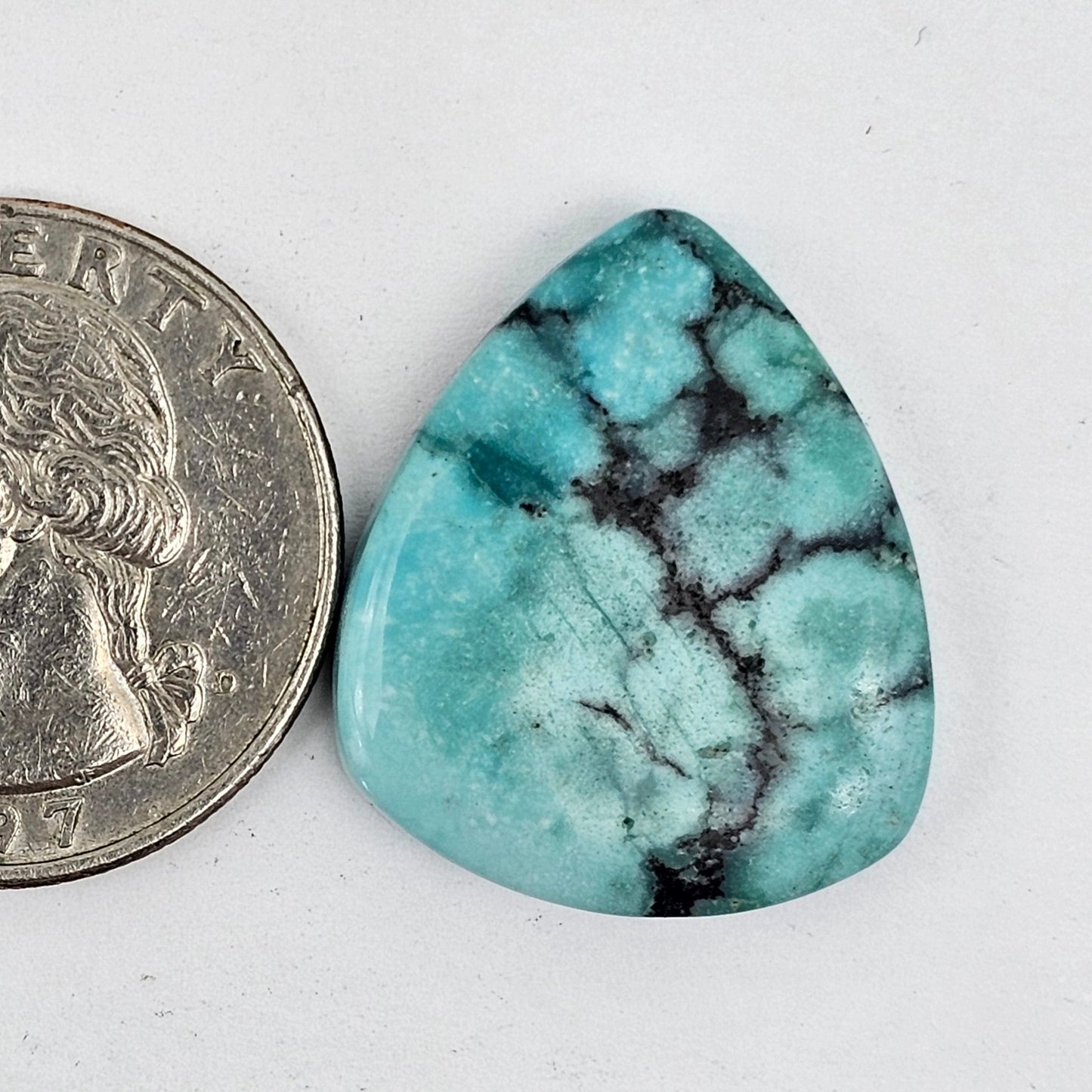 Cloud Mountain Turquoise Cabochon Large