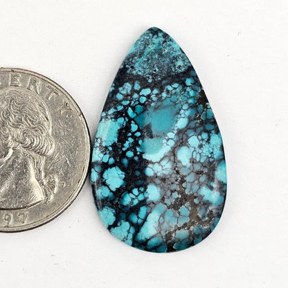 Cloud Mountain Turquoise Cabochon Large