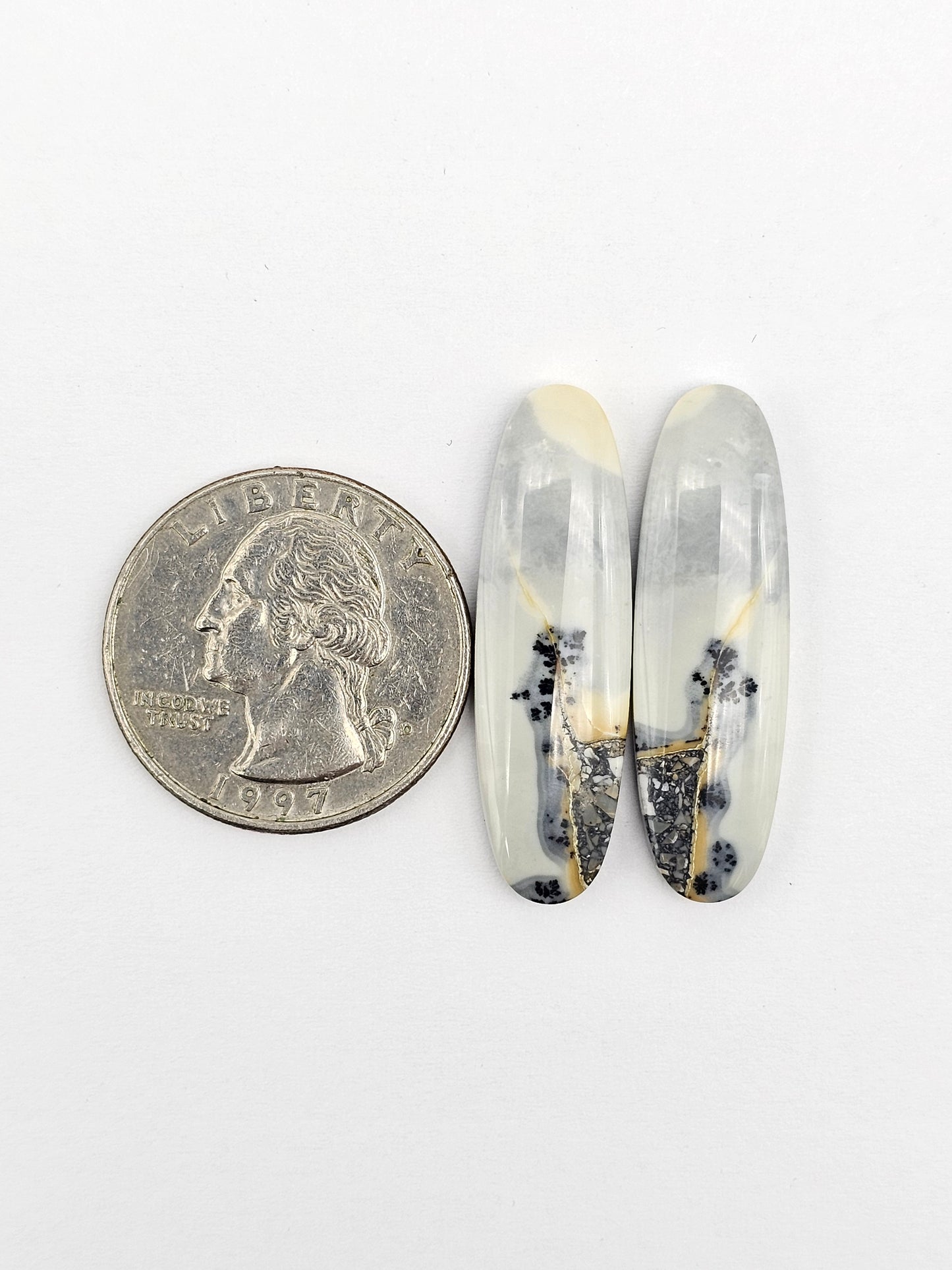 Maligano Jasper Cabochon Pair