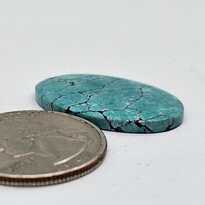 Cloud Mountain Turquoise Cabochon Large