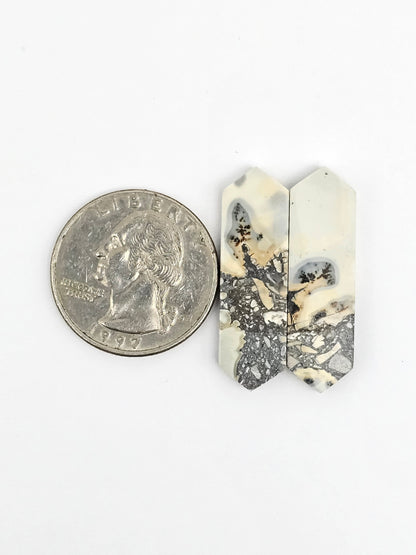 Maligano Jasper Cabochon Pair