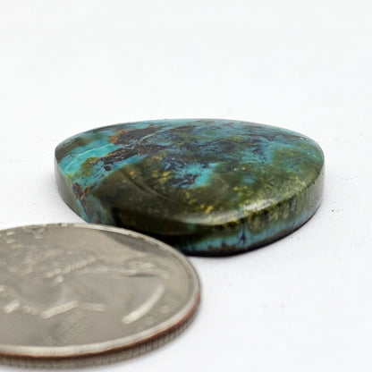 Cloud Mountain Turquoise Cabochon Large