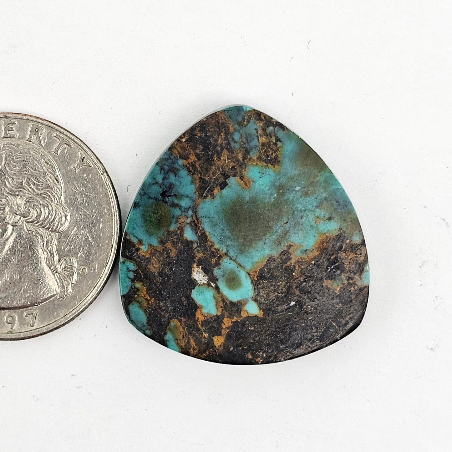 Cloud Mountain Turquoise Cabochon Large