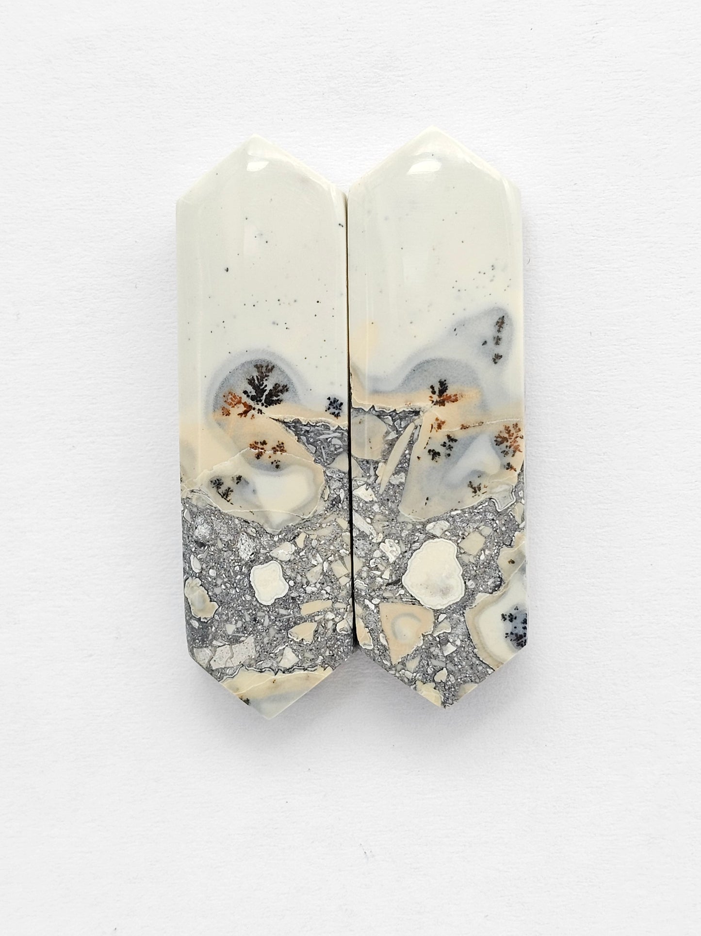 Maligano Jasper Cabochon Pair