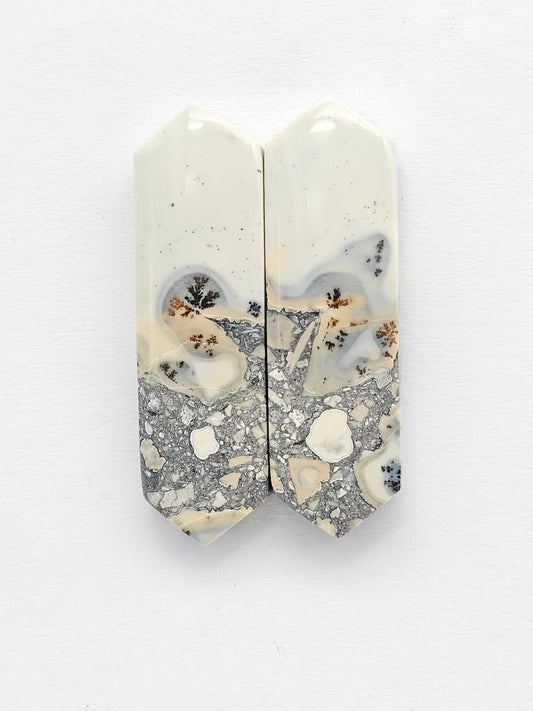 Maligano Jasper Cabochon Pair