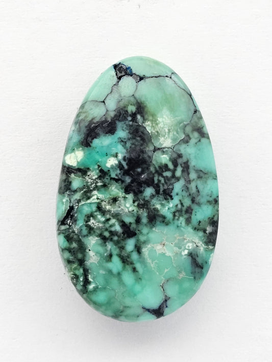 Cloud Mountain Turquoise Cabochon Large
