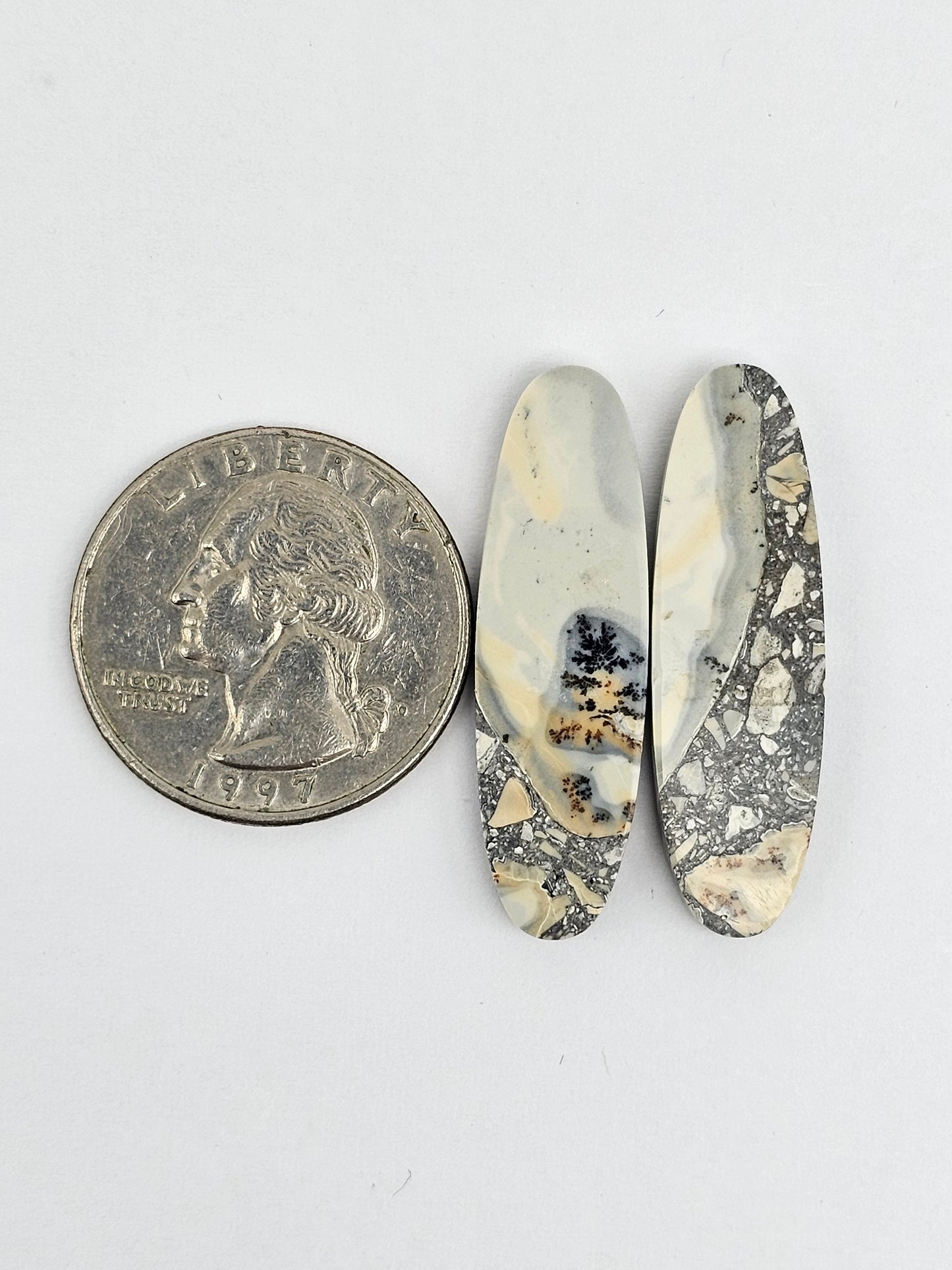 Maligano Jasper Cabochon Pair