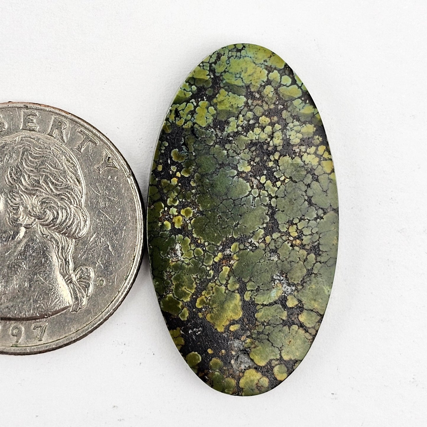 Cloud Mountain Turquoise Cabochon Large