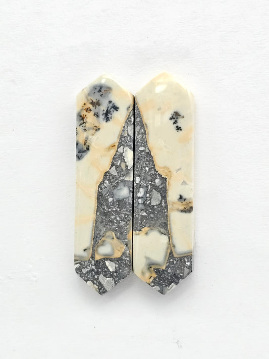 Maligano Jasper Cabochon Pair