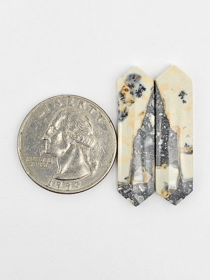 Maligano Jasper Cabochon Pair