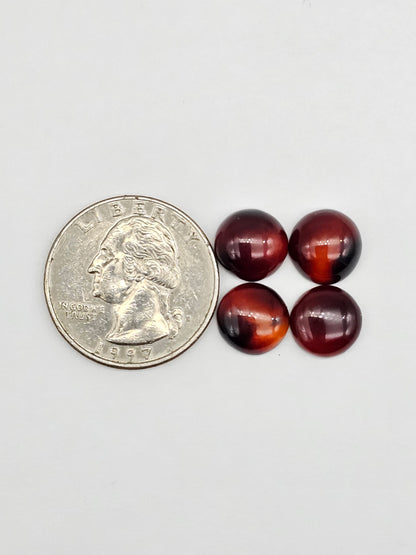 Amber authentic cabochon pair lot