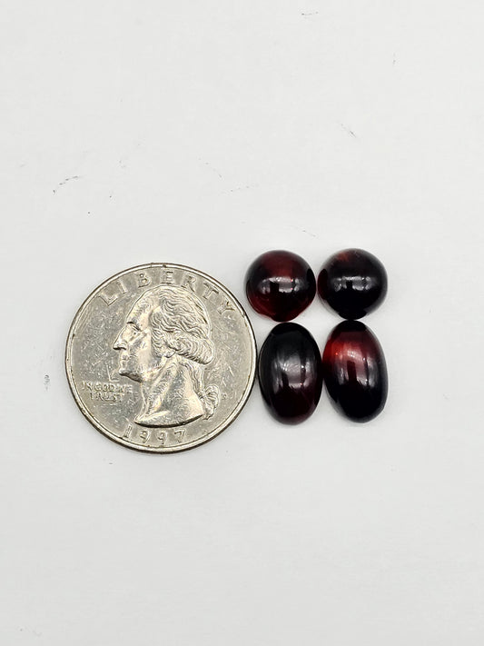 Amber authentic cabochon pair lot
