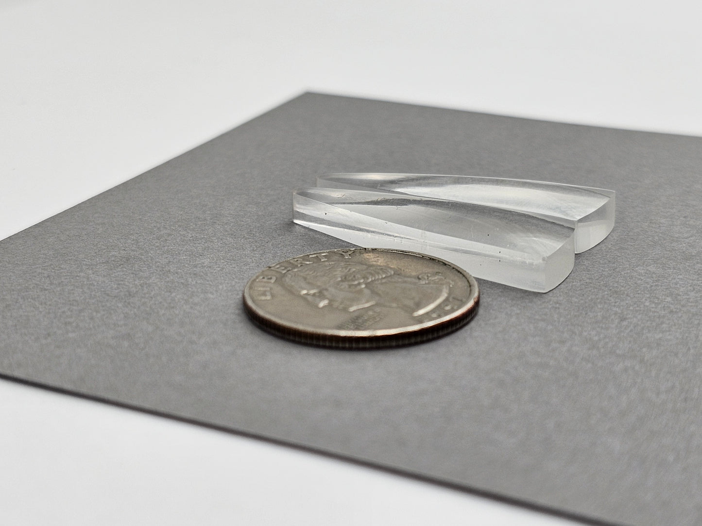 Quartz Geometric Cabochon Pair